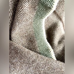Faribault herringbone wool scarf Faribault scarf Faribault Woolen Mills scarf